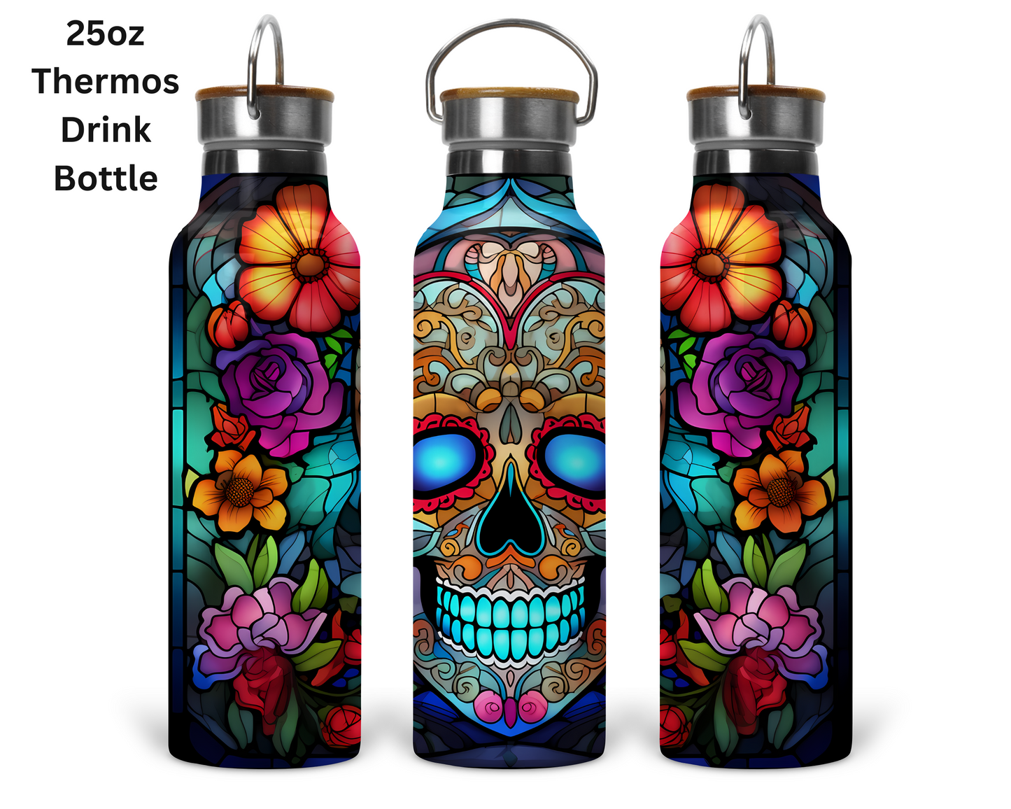 Glowed Candy Skull Tumbler