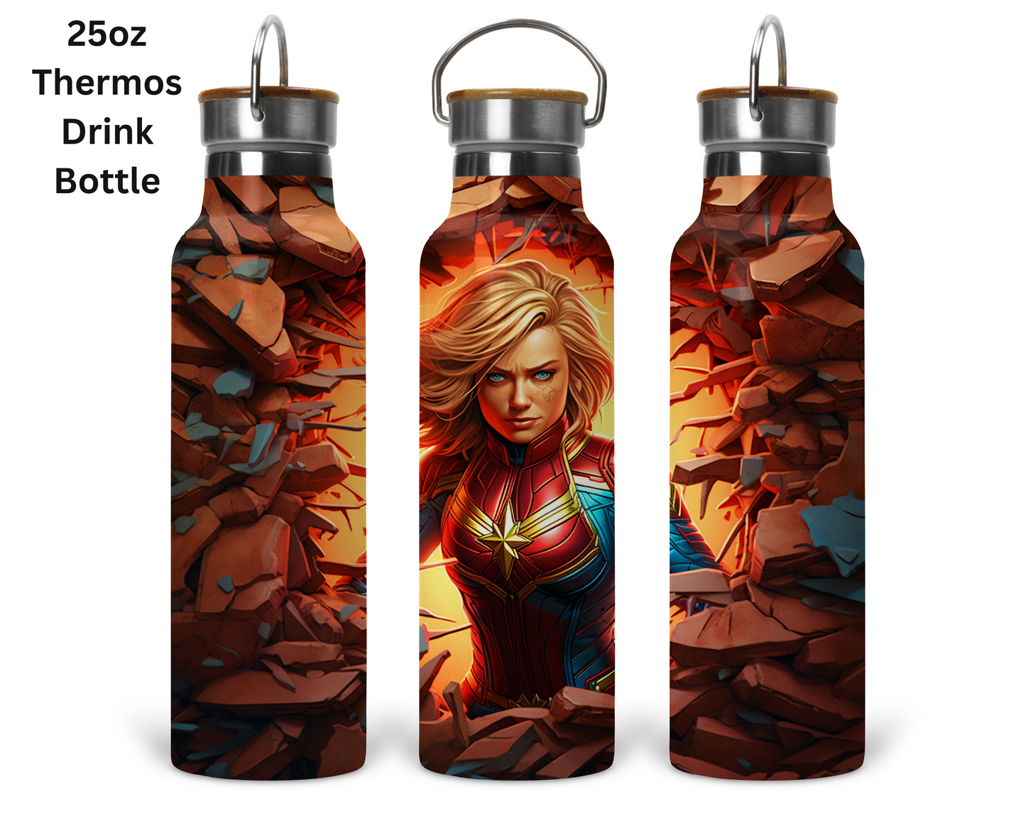 Captain Marvel Wall Break Tumbler