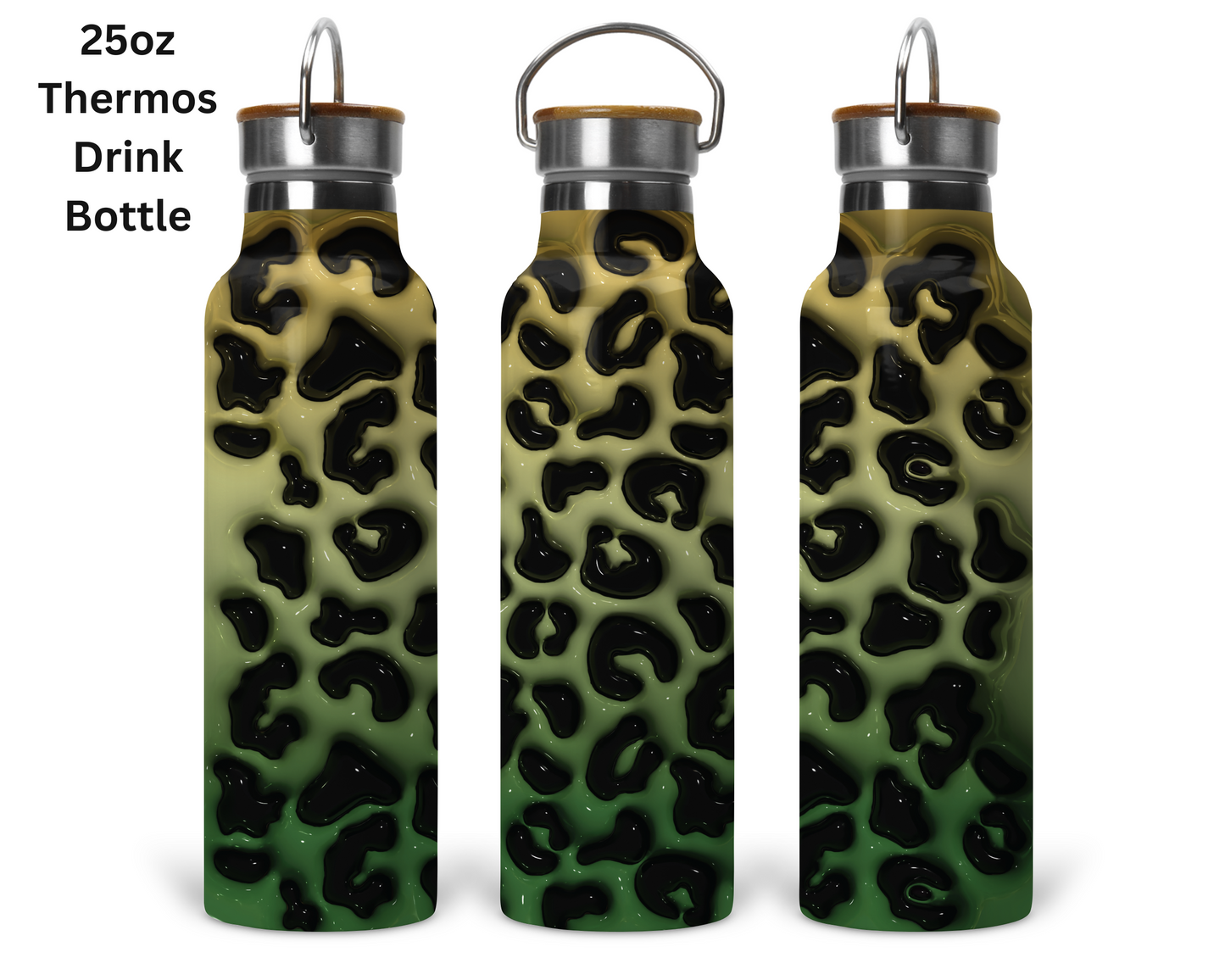 Animal Print - Sage & Forest Green Tumbler