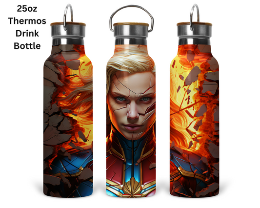 Captain Marvel (Face) Wall Break Tumbler