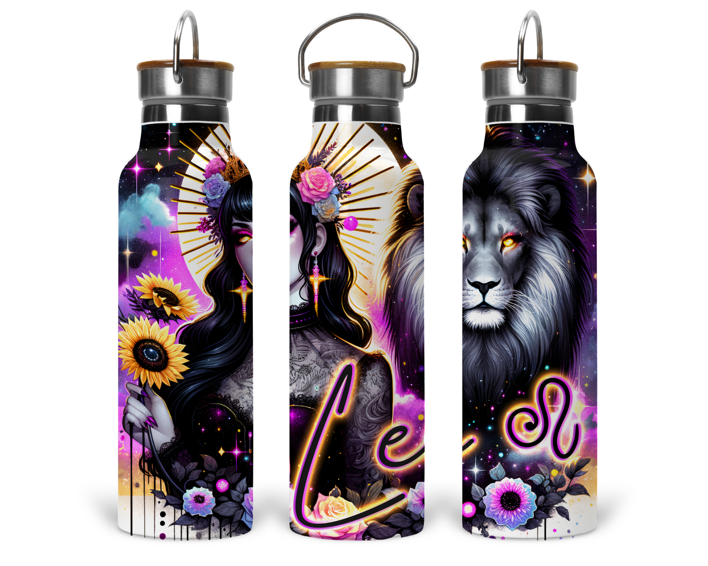 Neon Star Sign - Leo Tumbler (008)