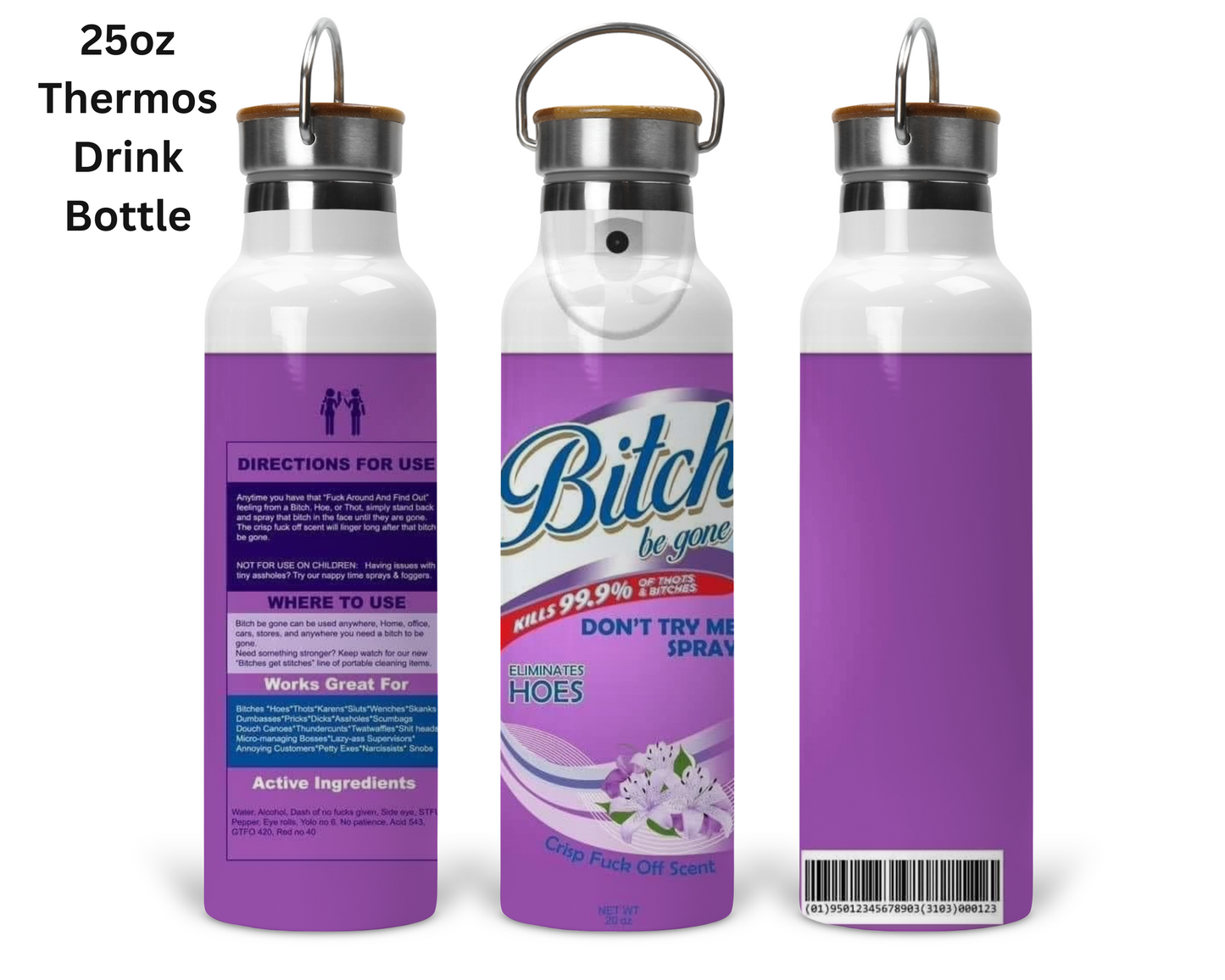 Bitch Be Gone - Purple Tumbler