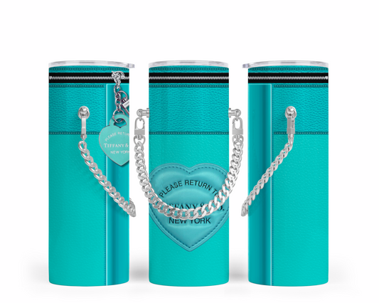 Tiffany Handbag Inspired Chain Tumbler (001)