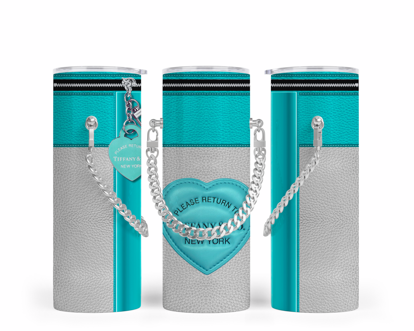 Tiffany Handbag Inspired Chain Tumbler (002)