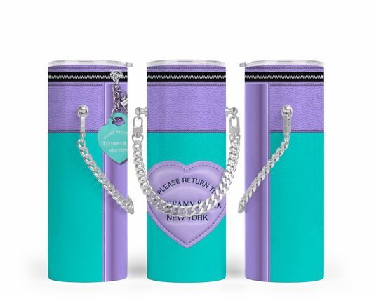 Tiffany Handbag Inspired Chain Tumbler (003)