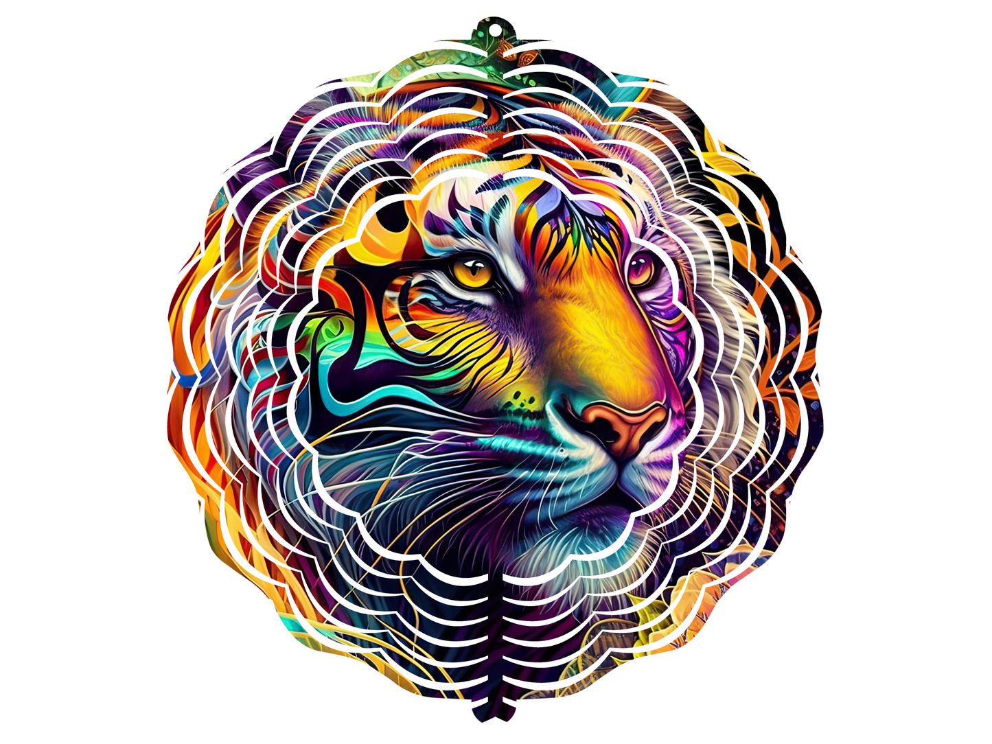 Tiger in Color Wind Spinner