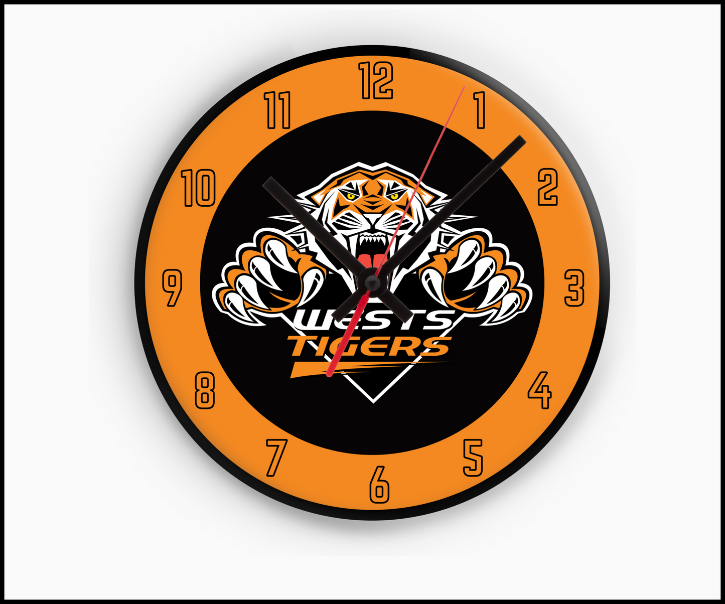 Wests Tigers Sublimated Clock (Round)