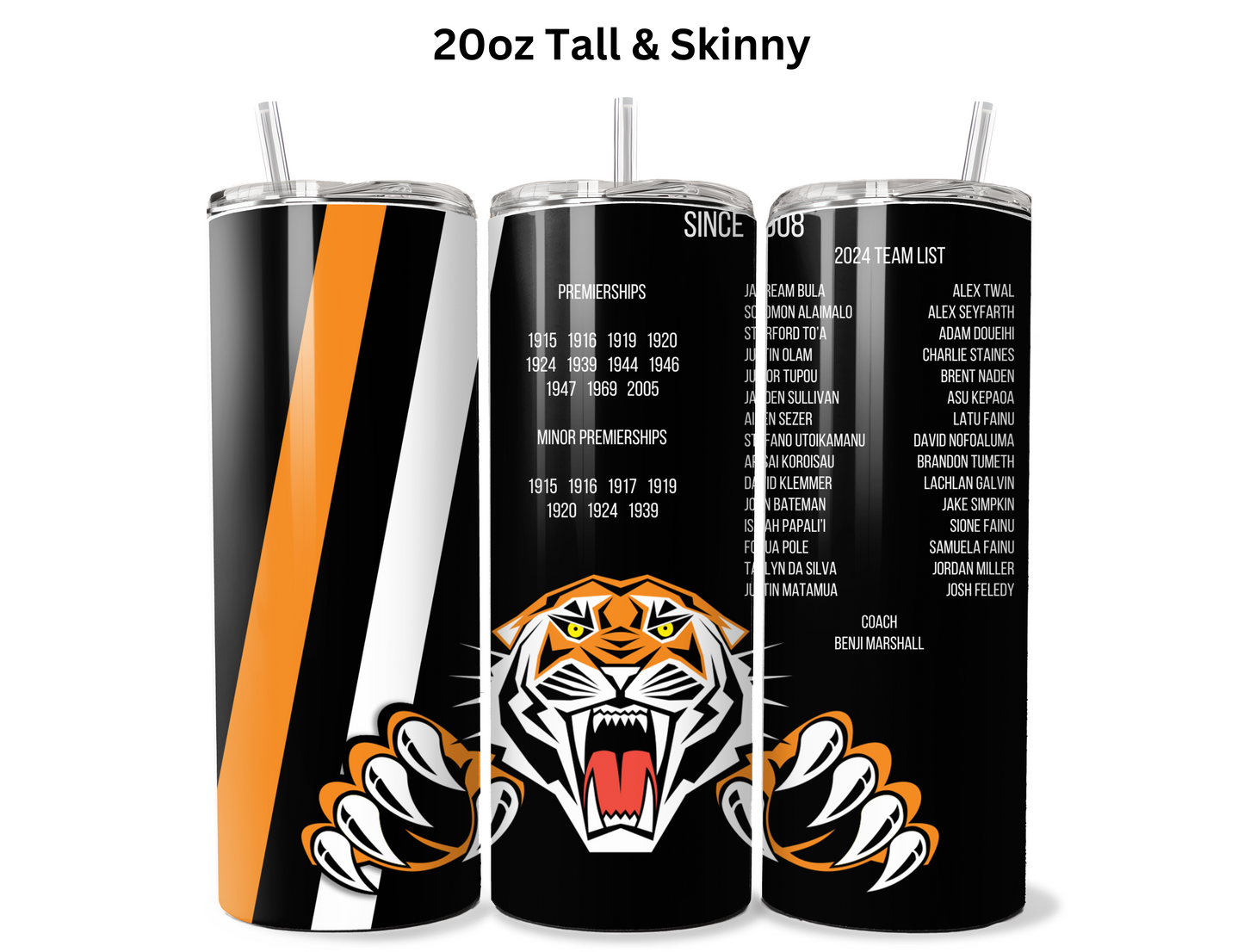 West Tigers 2024 Fan Tumbler