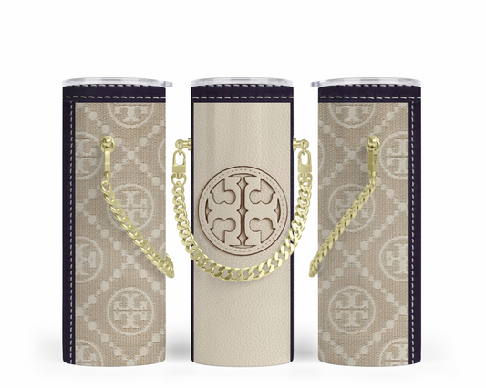 Tory Burch Handbag Inspired Chain Tumbler (001)