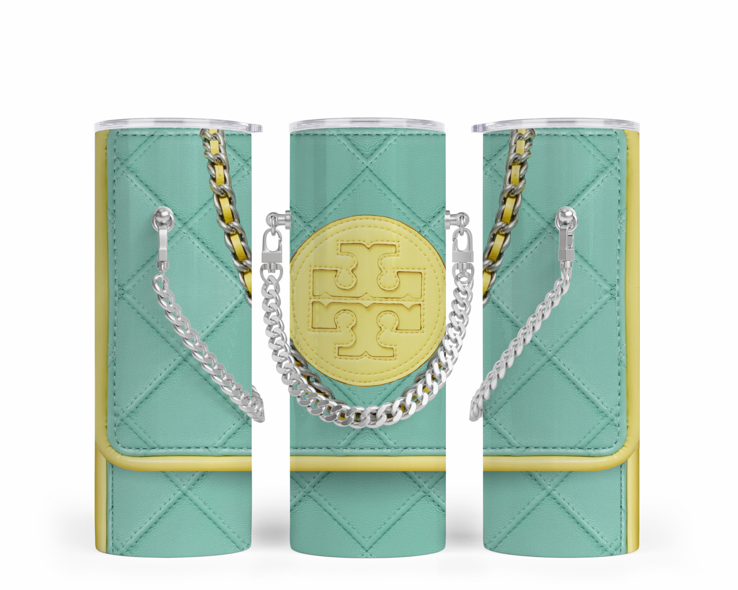 Tory Burch Handbag Inspired Chain Tumbler (002)