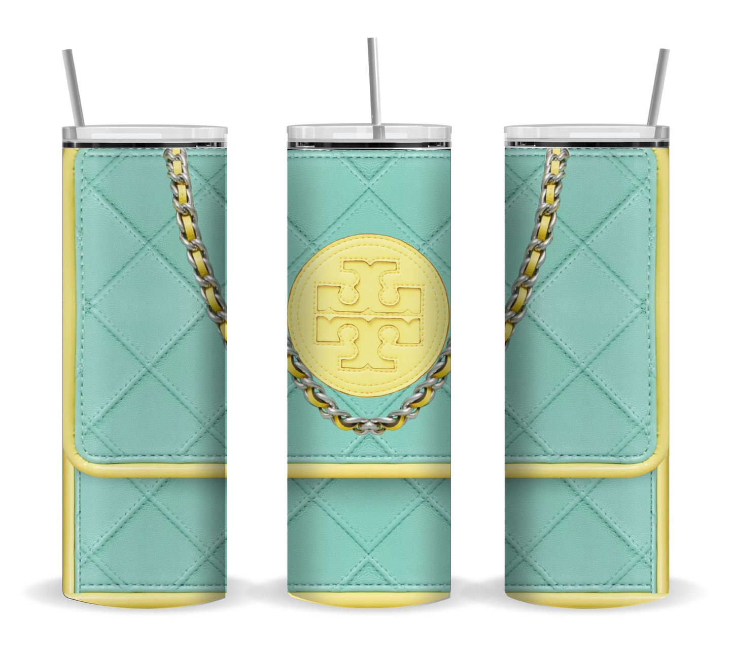 Tory Burch Handbag Inspired Tumbler (002)