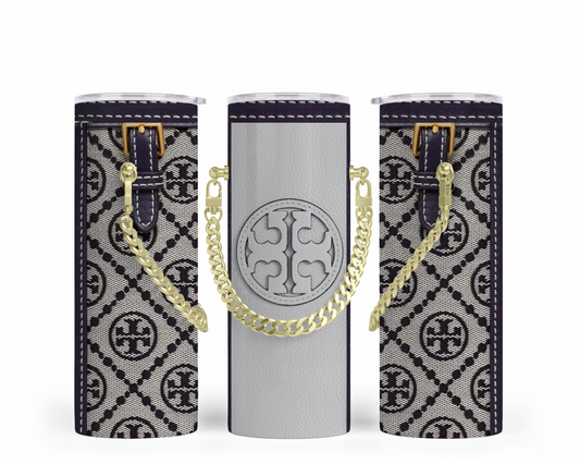 Tory Burch Handbag Inspired Chain Tumbler (004)