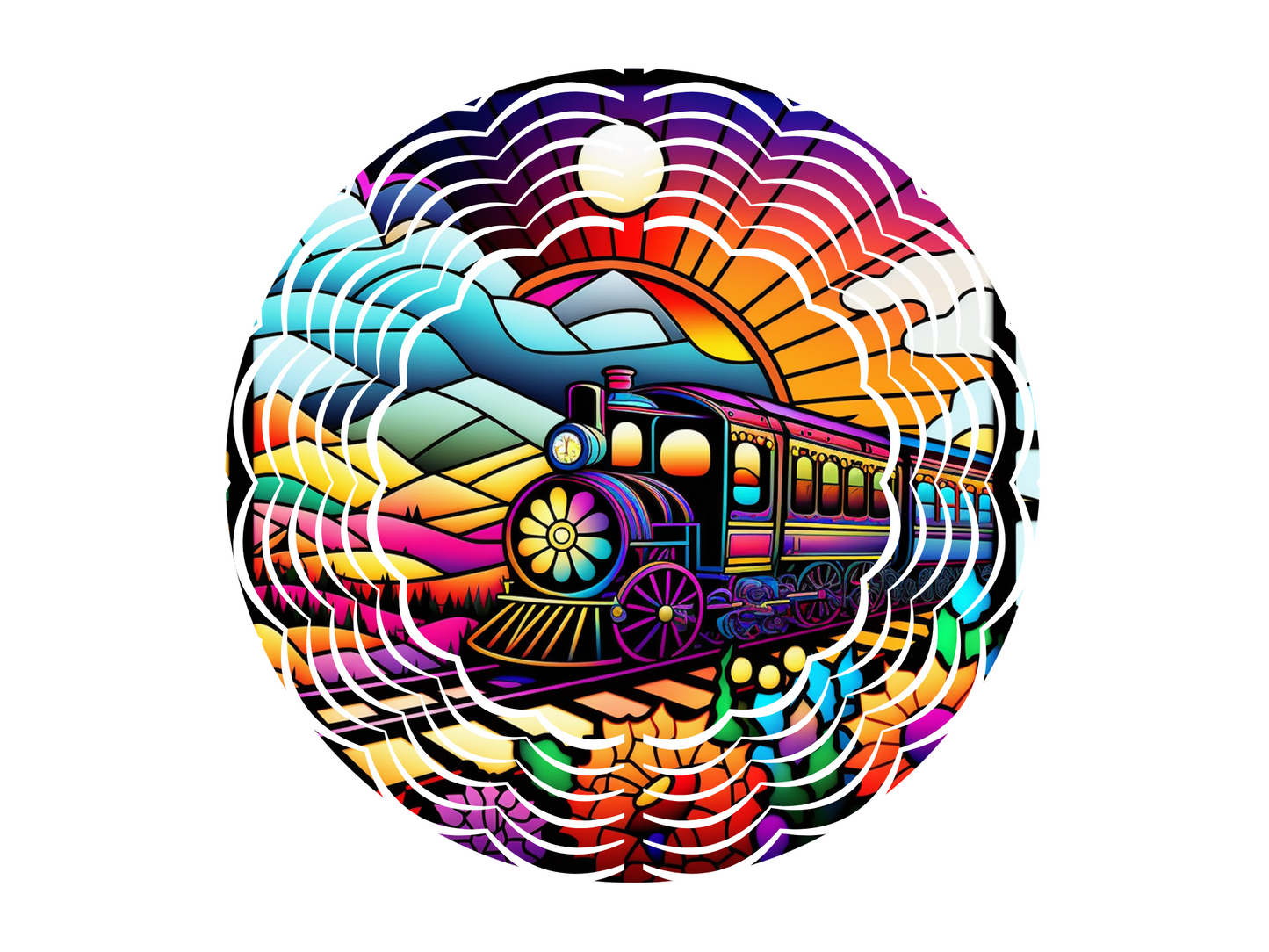 Train Wind Spinner