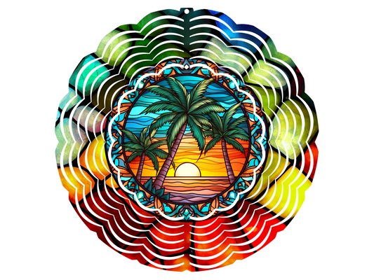 Tropical Island Wind Spinner