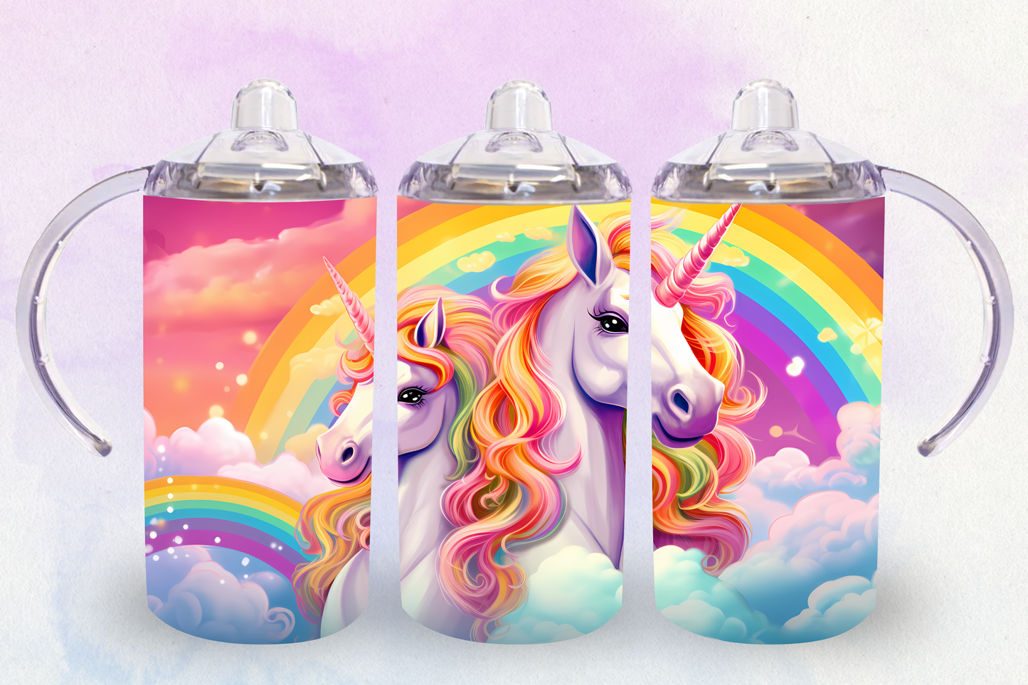 Twin Unicorns Sippy/ Kids Cup