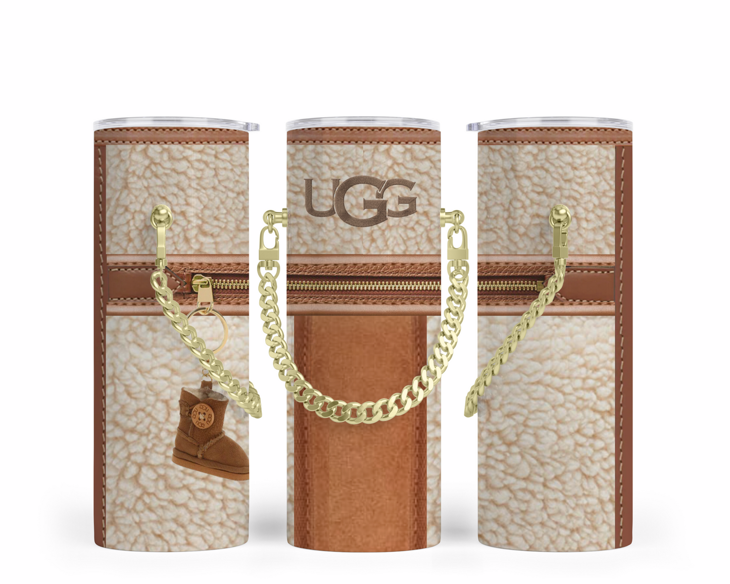 Ugg Handbag Inspired Chain Tumbler (007)