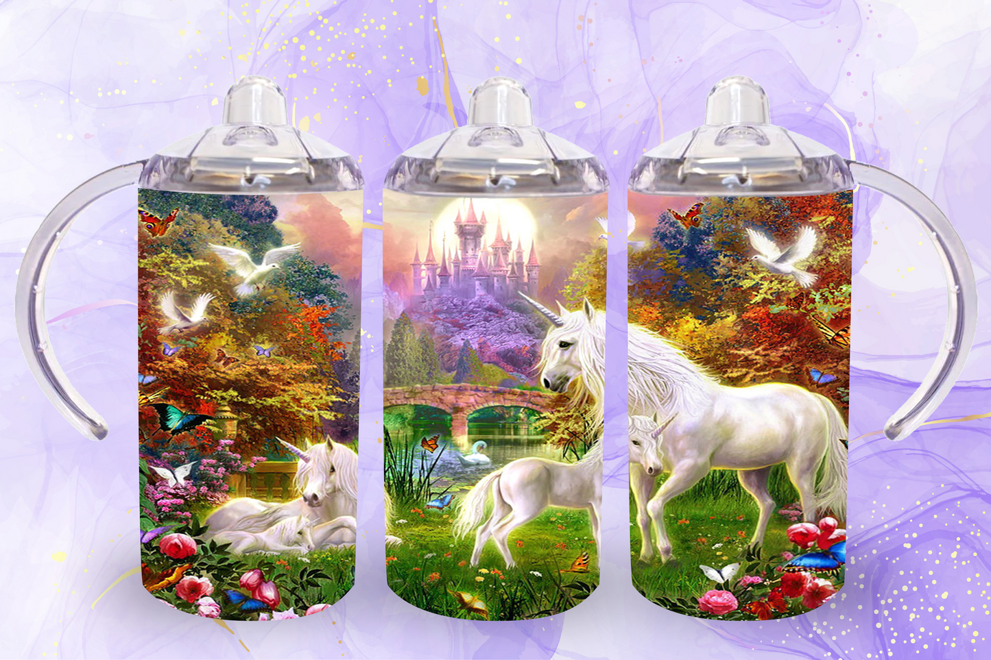 Unicorn Family Sippy/Kid  Cup