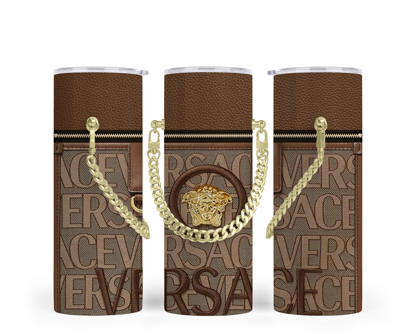 Versace Handbag Inspired Chain Tumbler (001)