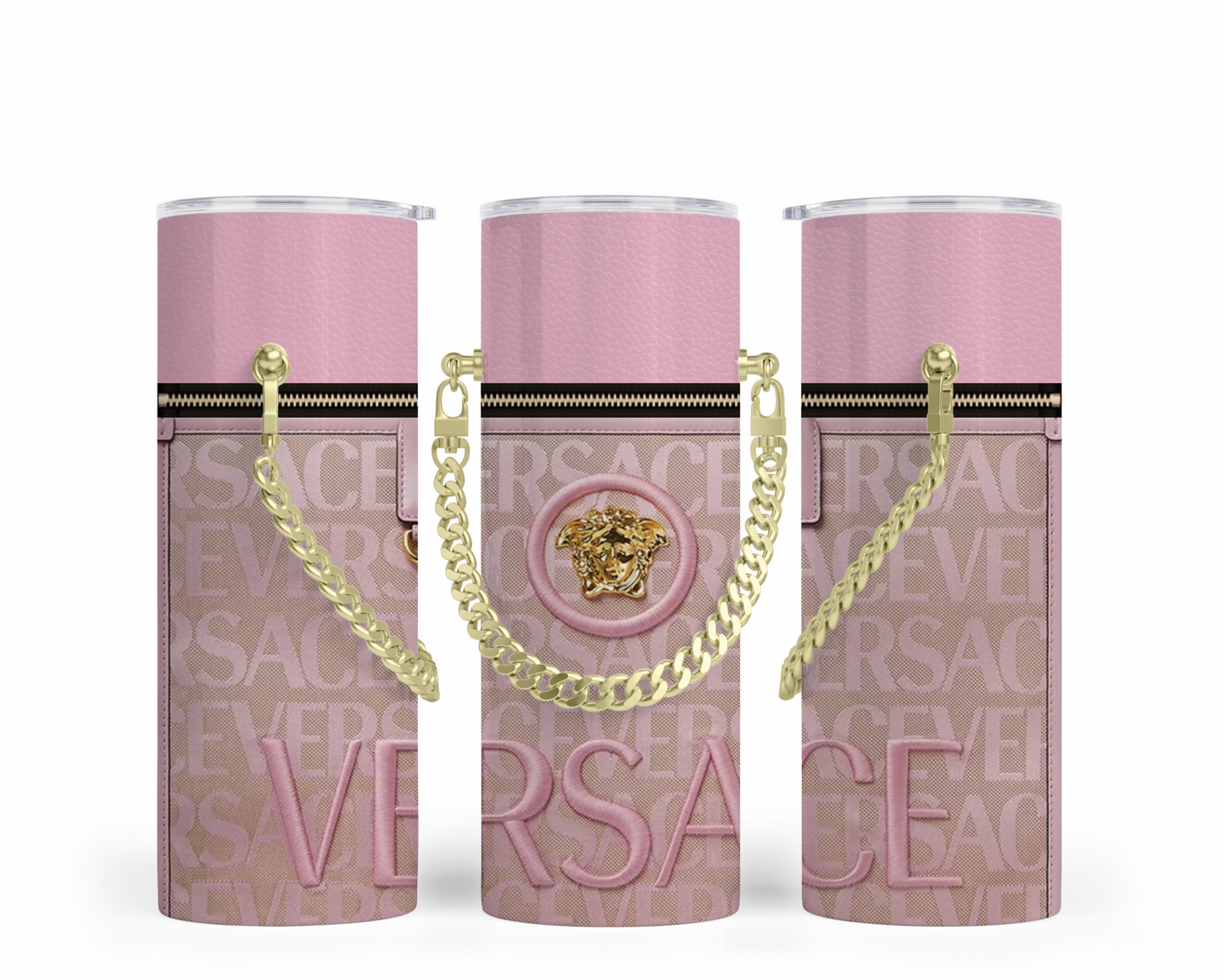 Versace Handbag Inspired Chain Tumbler (002)