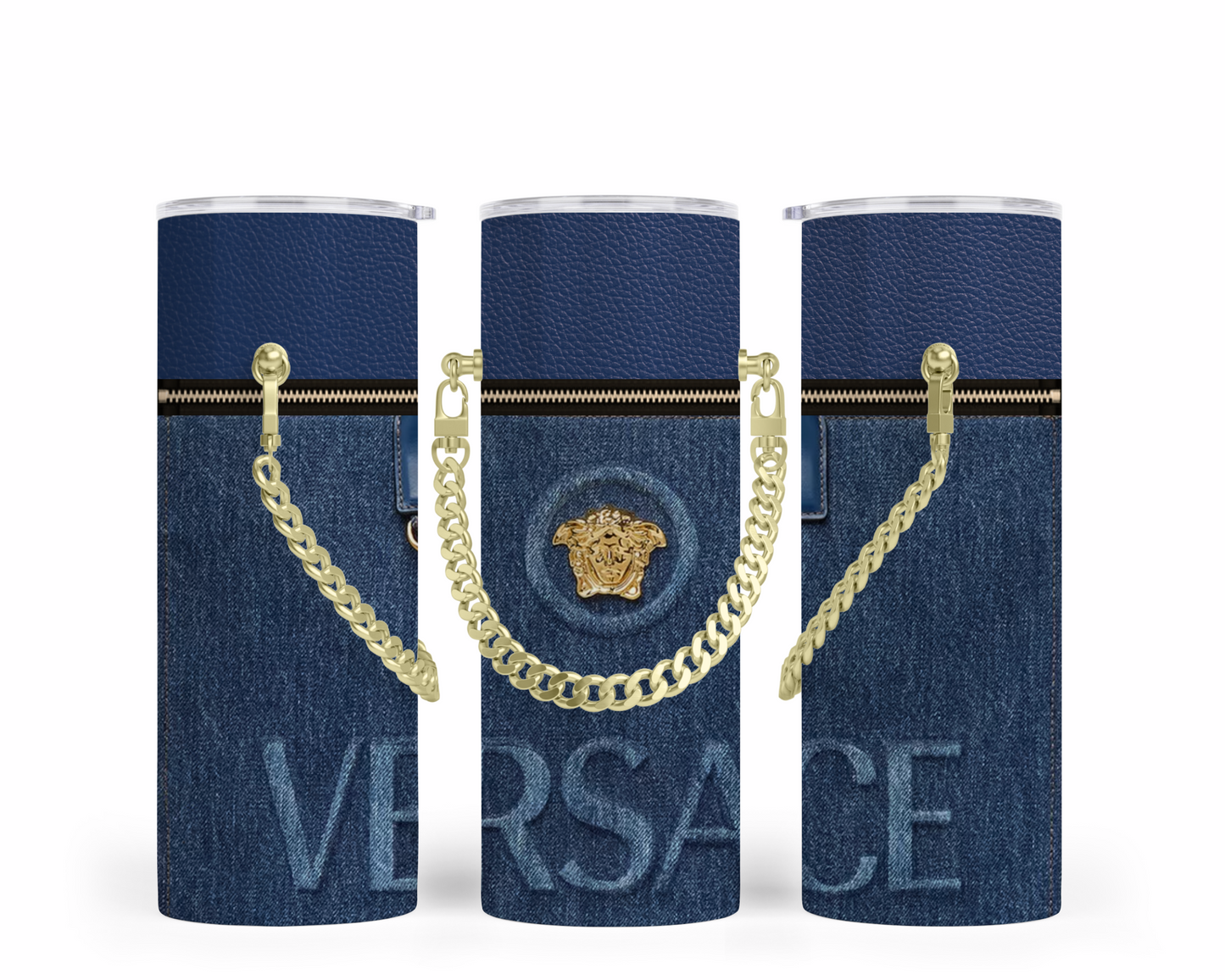 Versace Handbag Inspired Chain Tumbler (003)