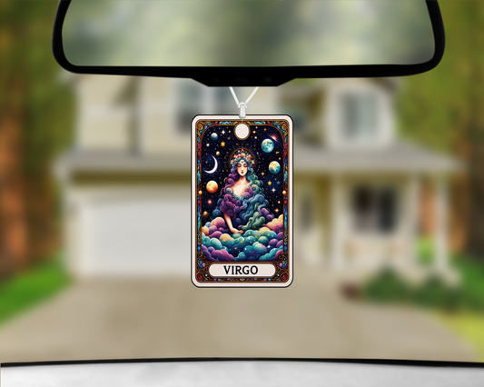 Virgo Tarot Card Car Air Freshener