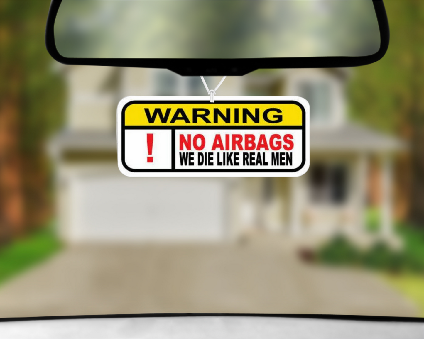 Warning! No Air Bags Car Air Freshener