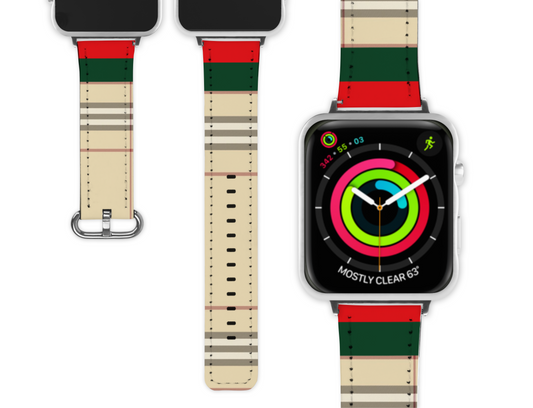 Burberry Inspired Apple Watch Band (001)