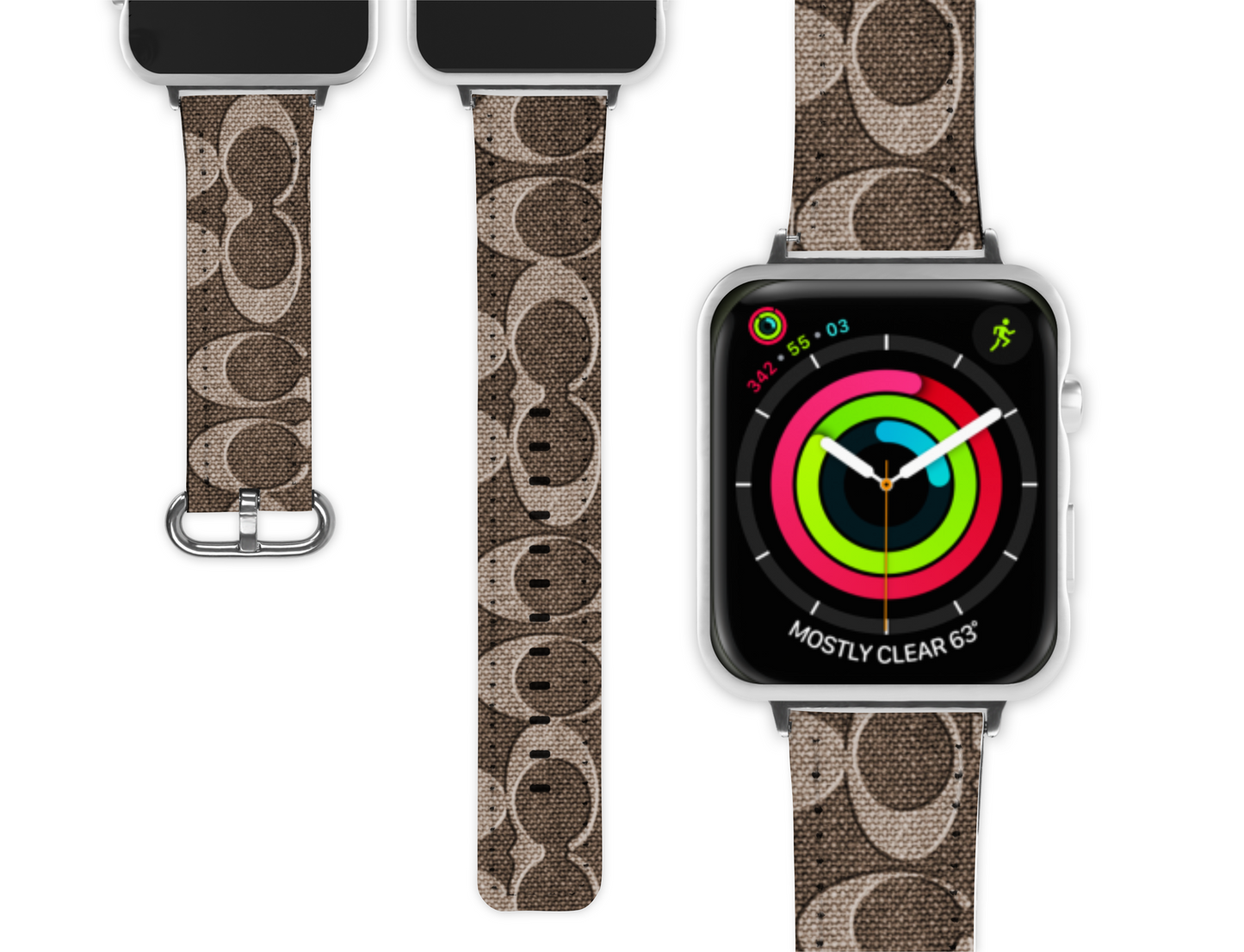 Coach Inspired Apple Watch Band (016)