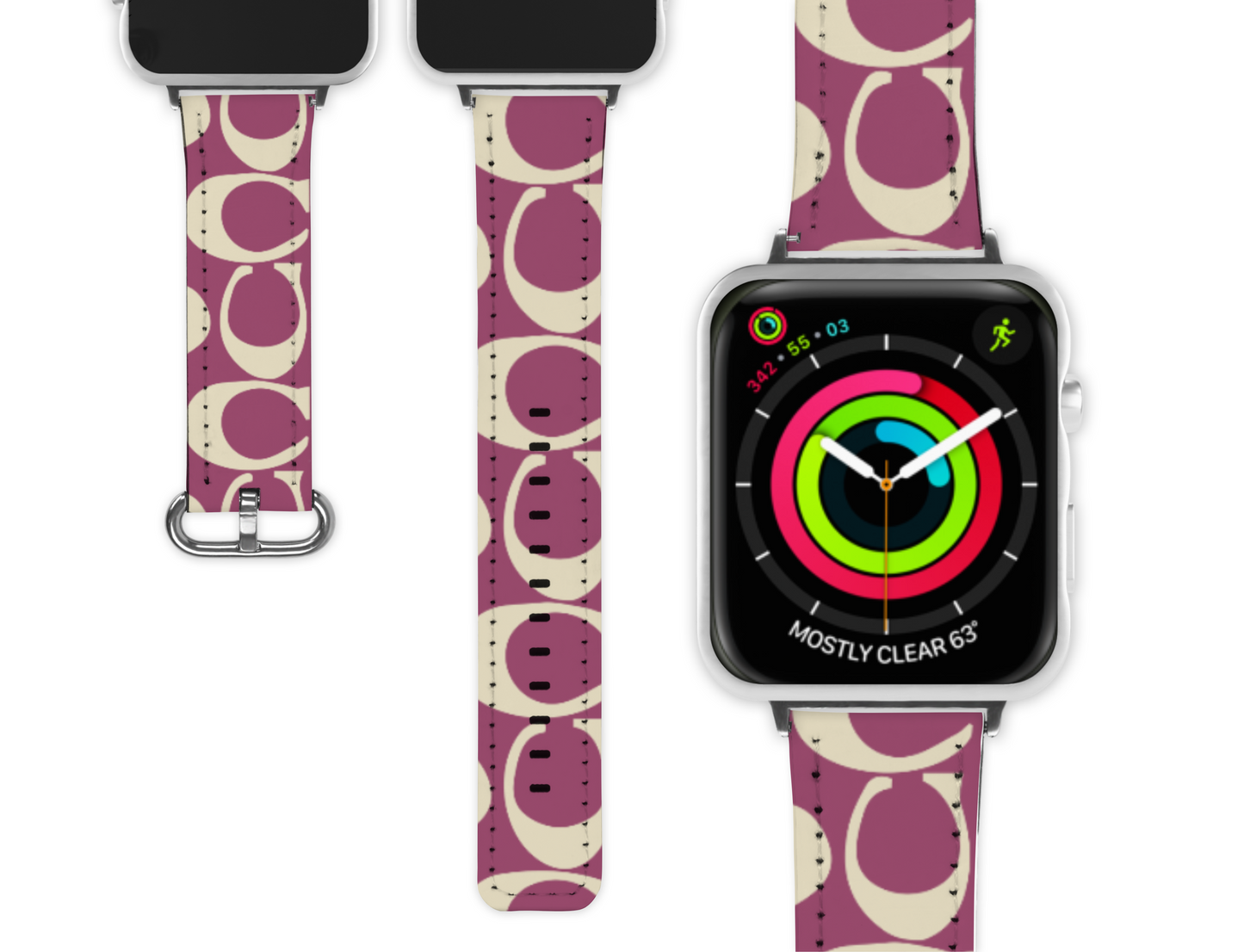 Coach Inspired Apple Watch Band (022)