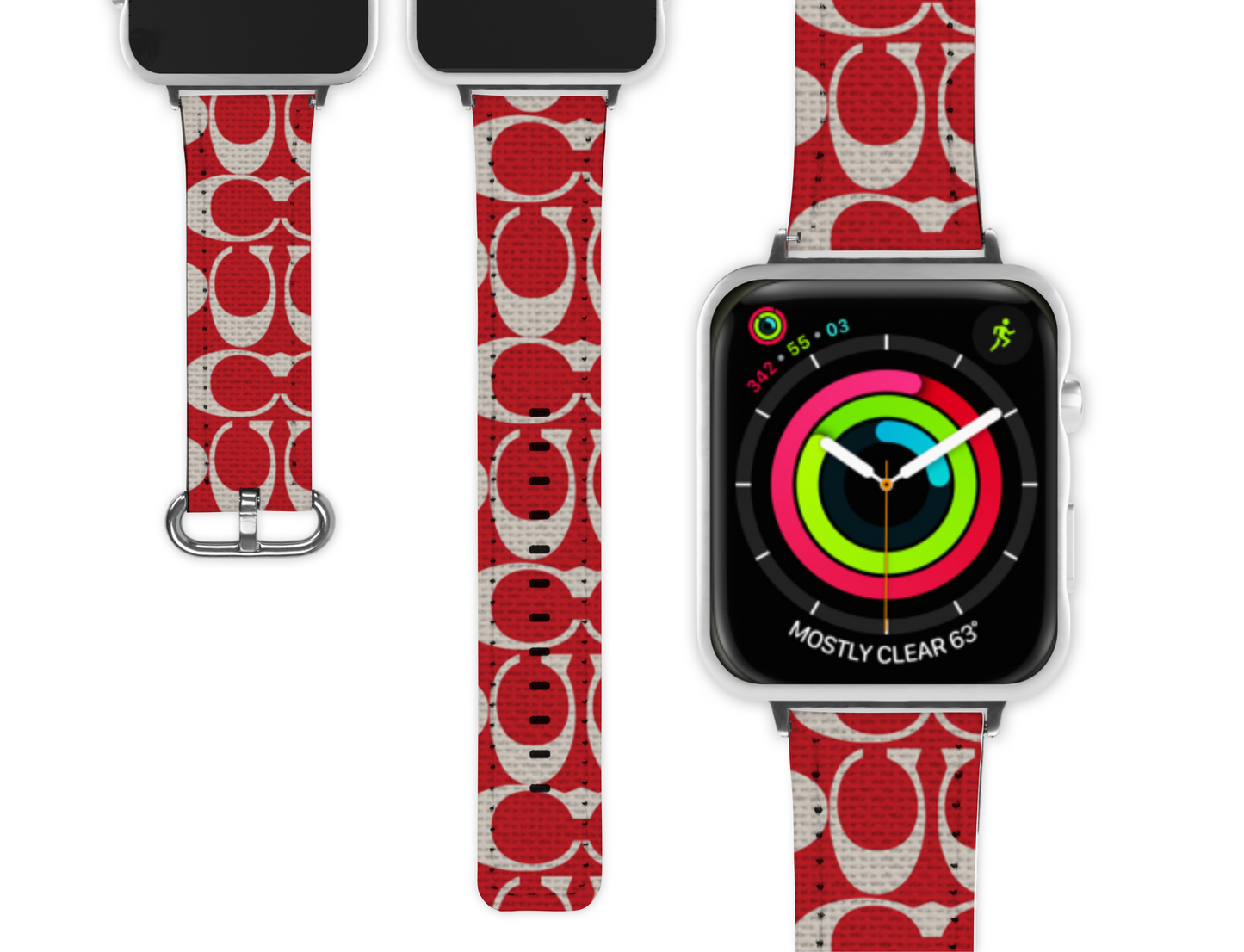 Coach Inspired Apple Watch Band (029)