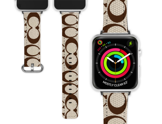 Coach Inspired Apple Watch Band (048)