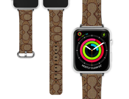 Coach Inspired Apple Watch Band (051)