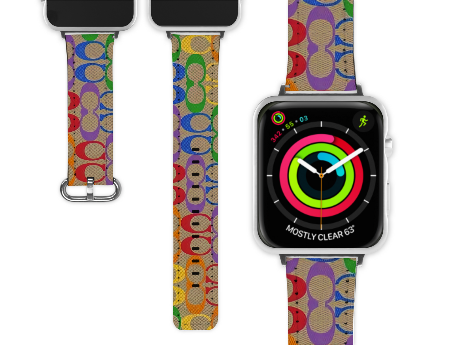 Coach Inspired Apple Watch Band (055)