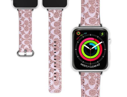 Coach Inspired Apple Watch Band (056)