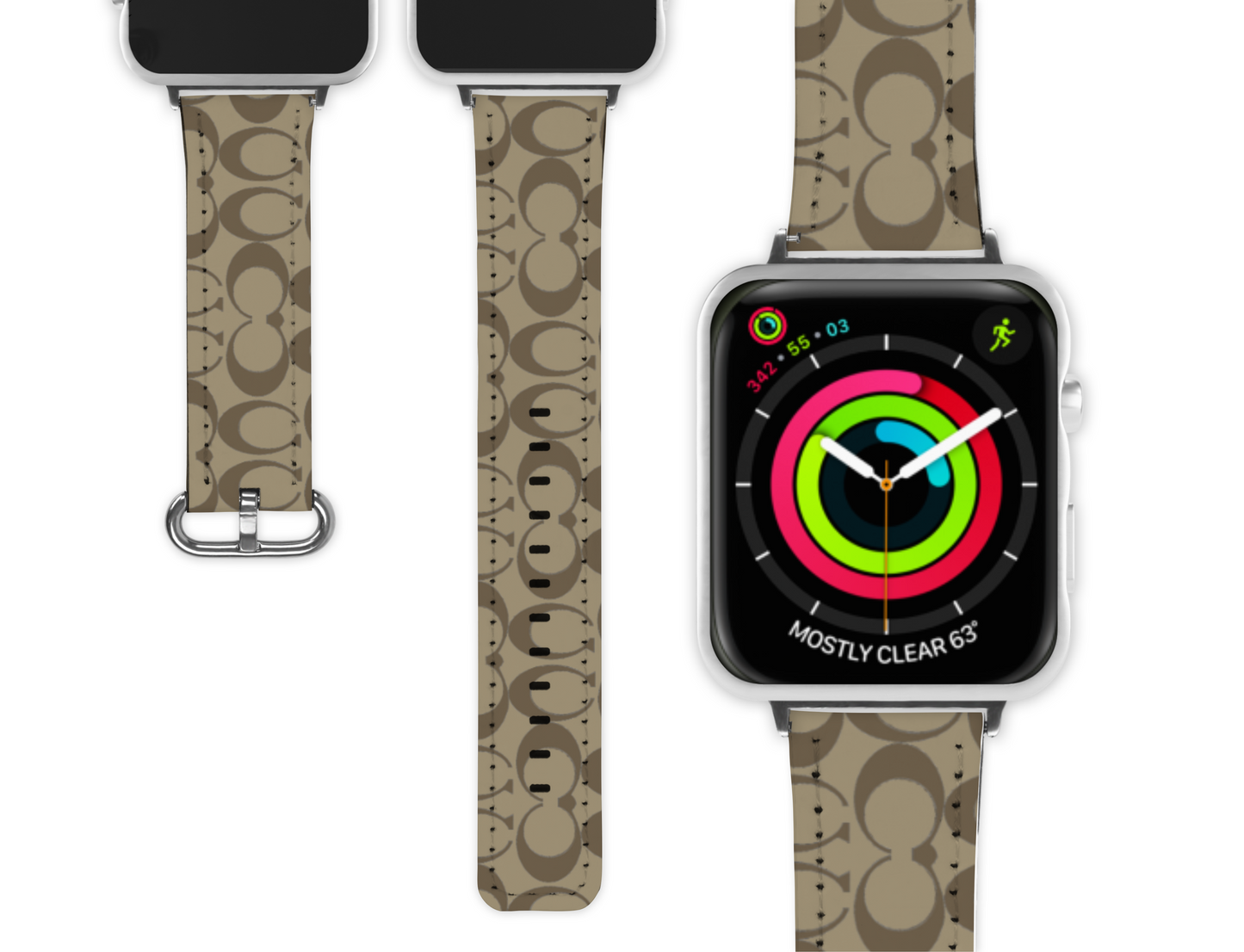 Coach Inspired Apple Watch Band (057)