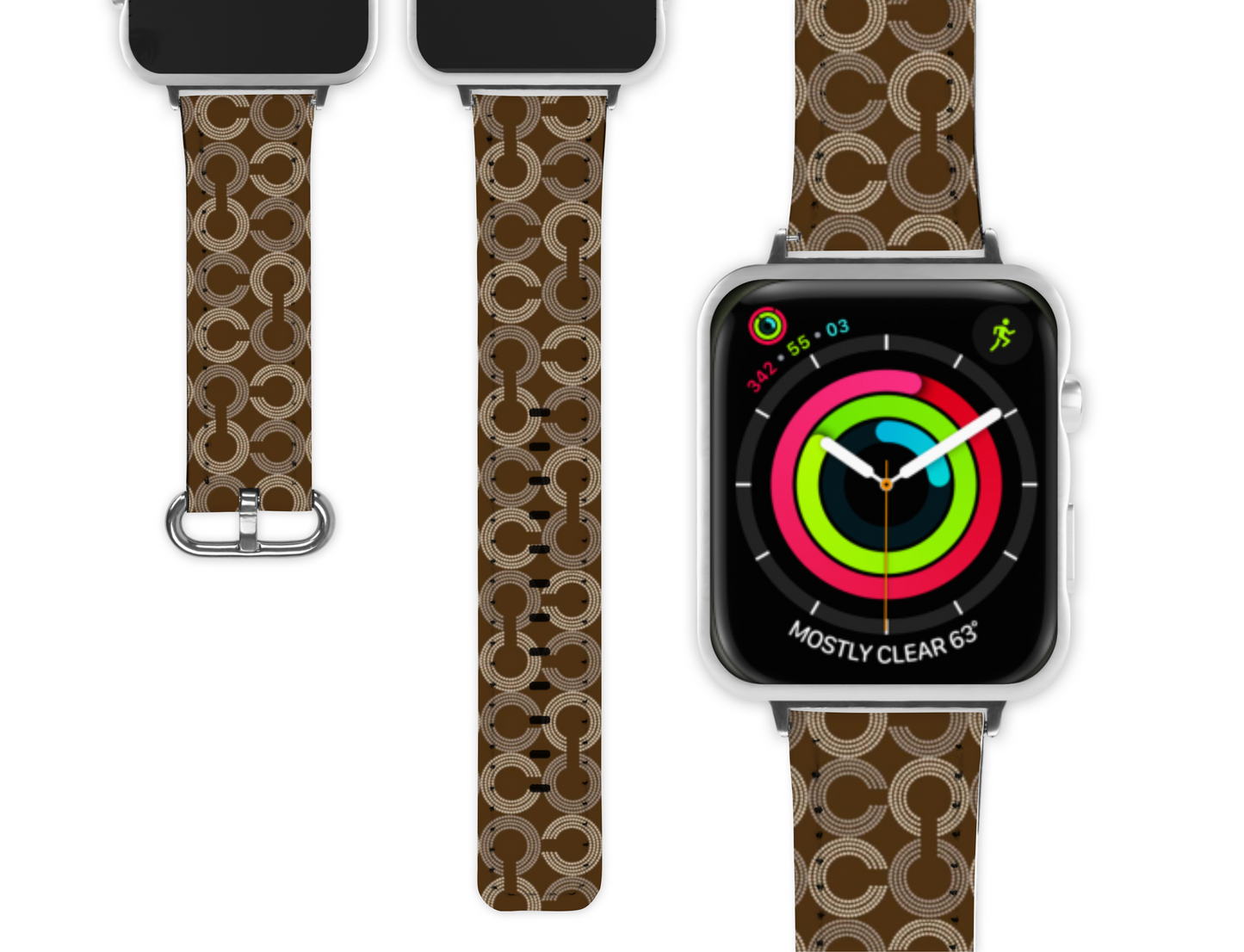 Coach Inspired Apple Watch Band (063)