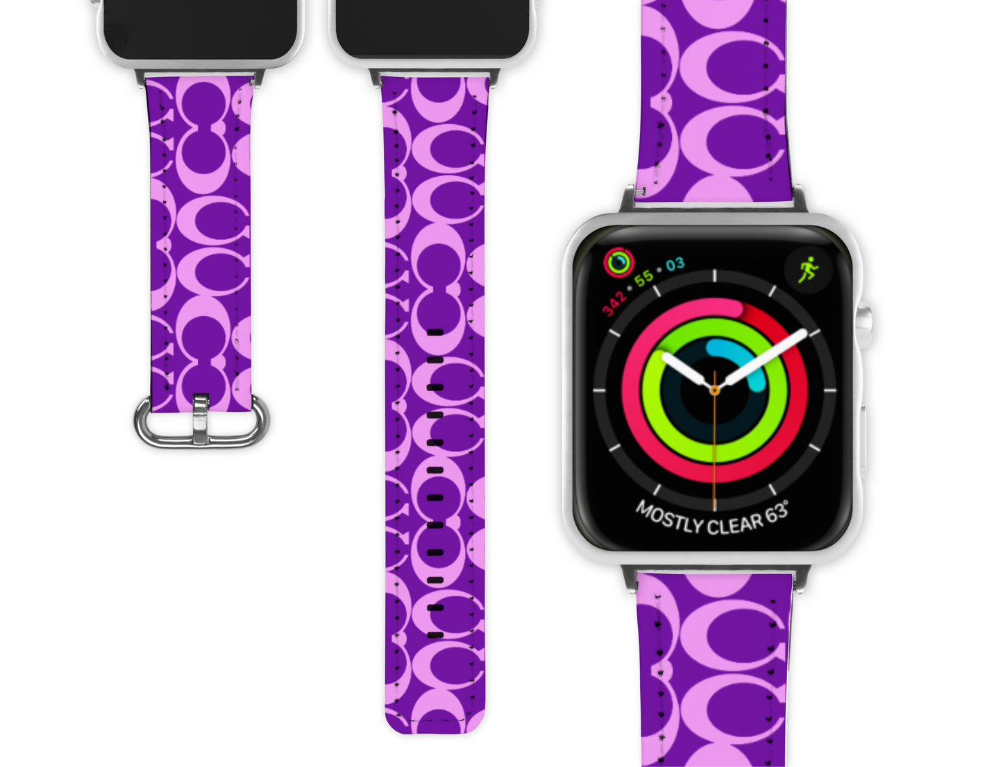 Coach Inspired Apple Watch Band (064)