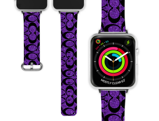 Coach Inspired Apple Watch Band (068)