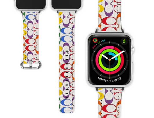 Coach Inspired Apple Watch Band (069)