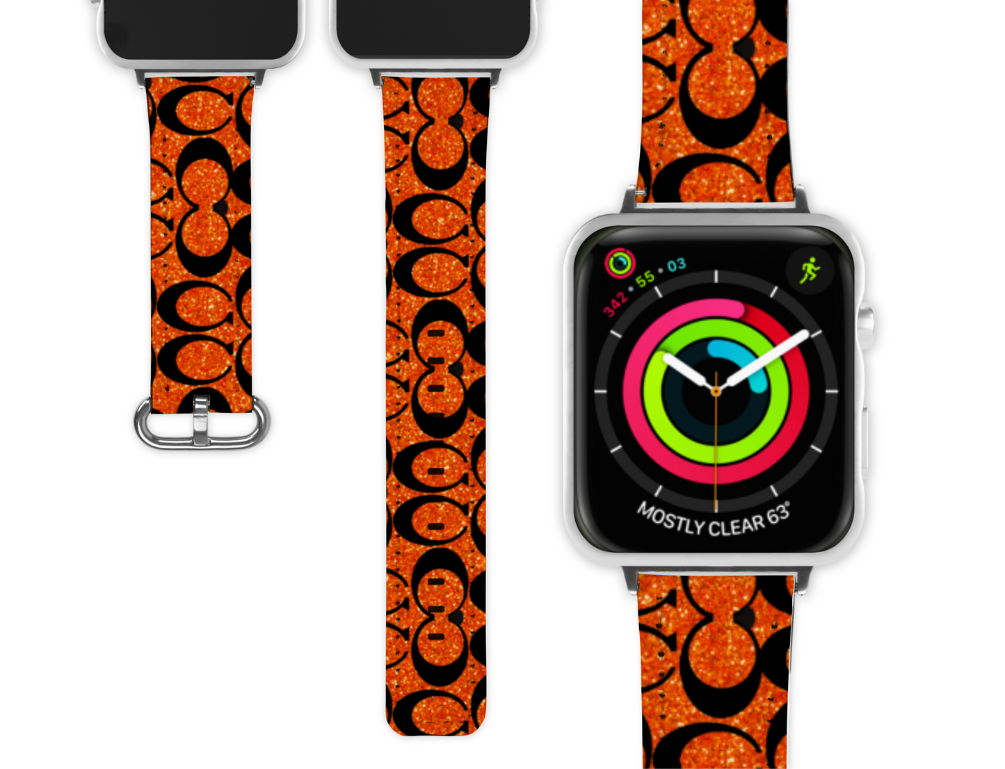 Coach Inspired Apple Watch Band (070)