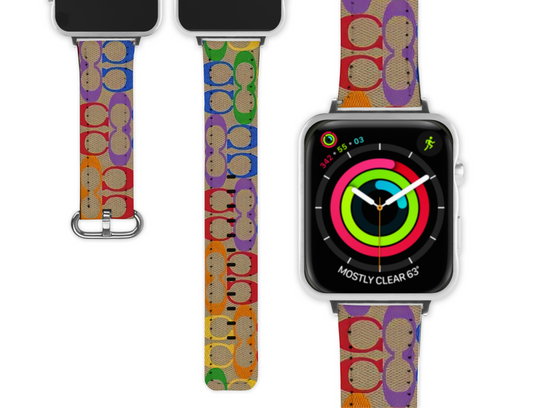 Coach Inspired Apple Watch Band (081)