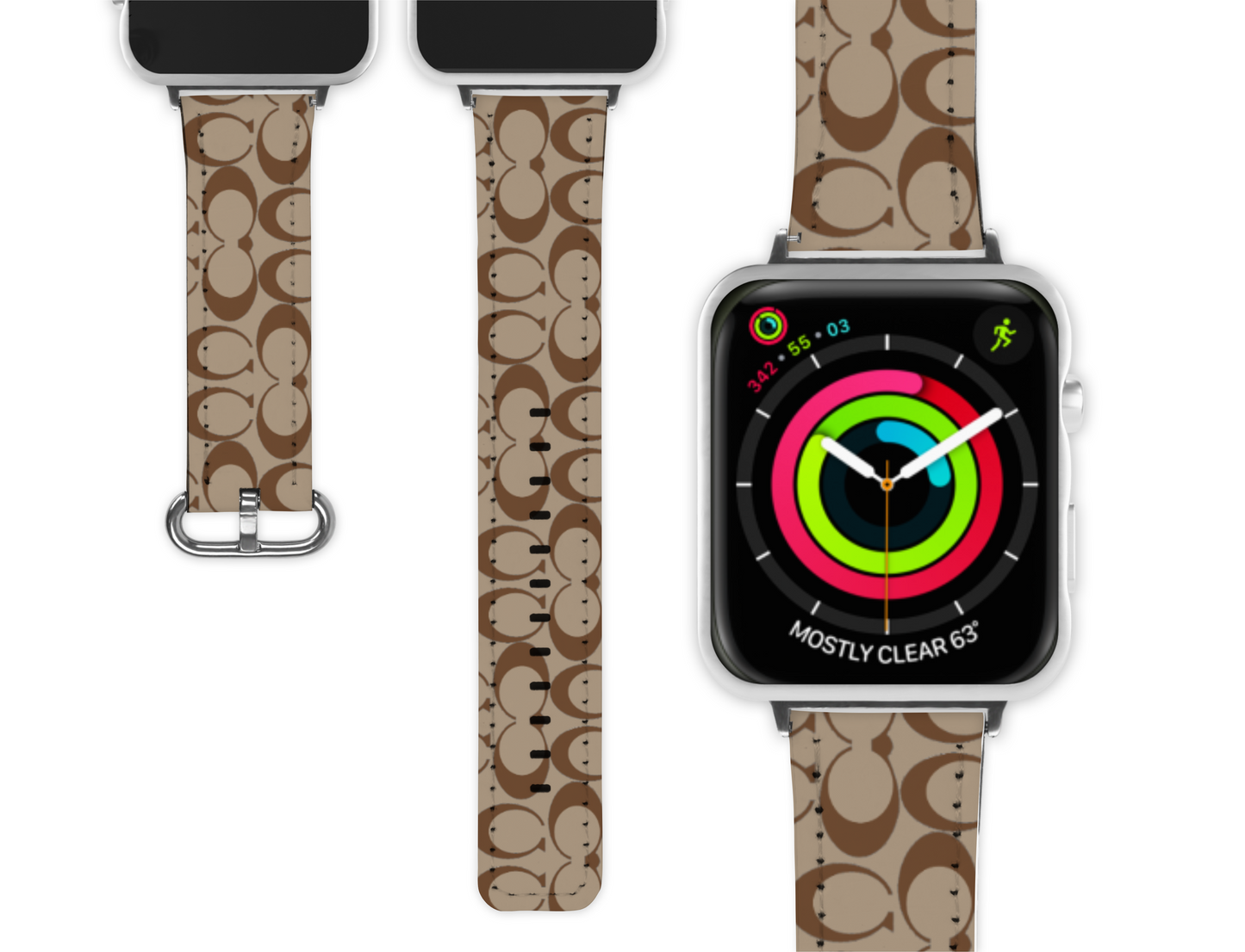 Coach Inspired Apple Watch Band (083)