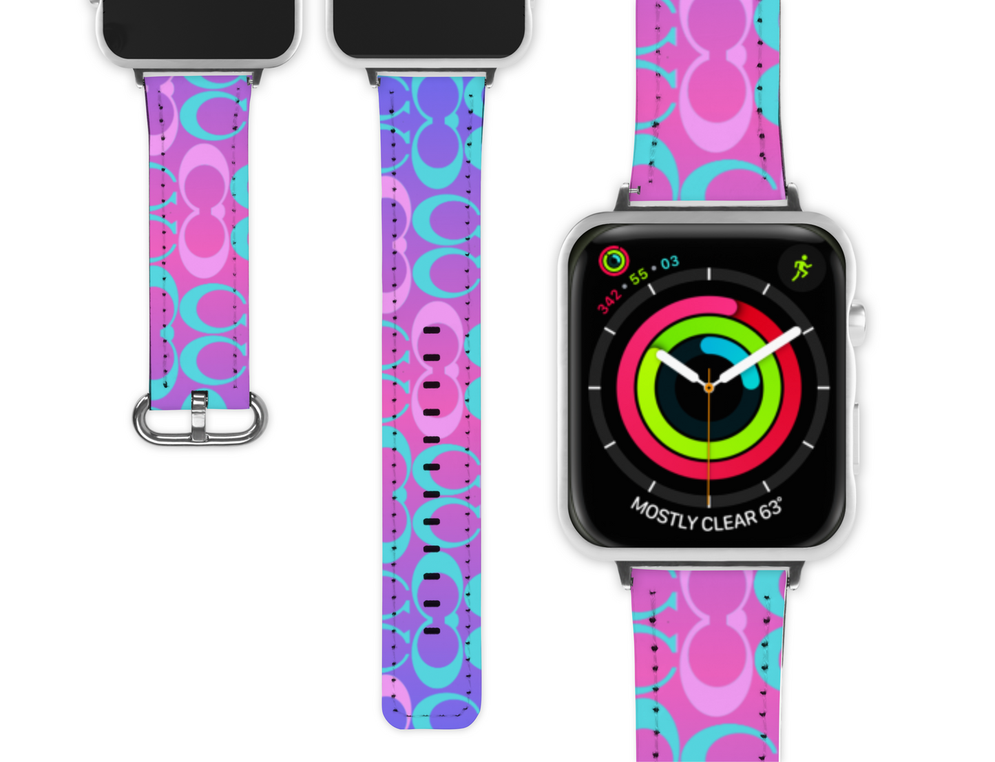 Coach Inspired Apple Watch Band (089)