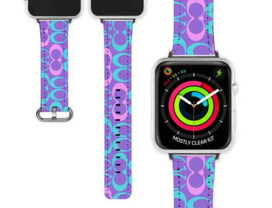 Coach Inspired Apple Watch Band (090)