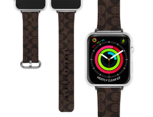 Coach Inspired Apple Watch Band (096)