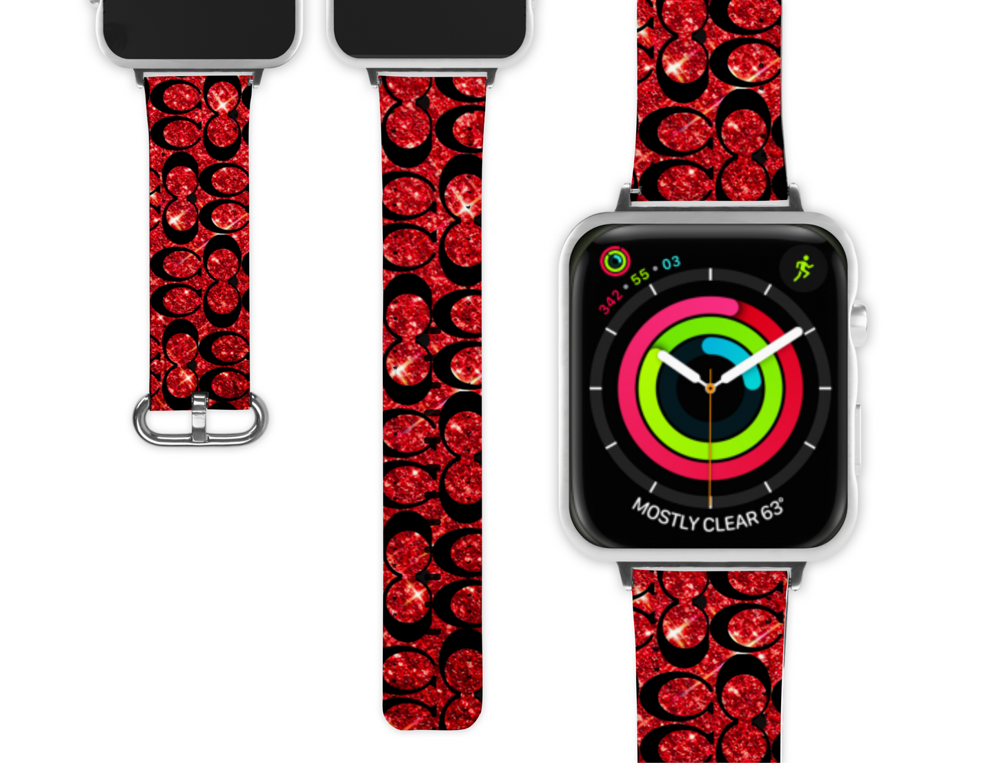 Coach Inspired Apple Watch Band (097)