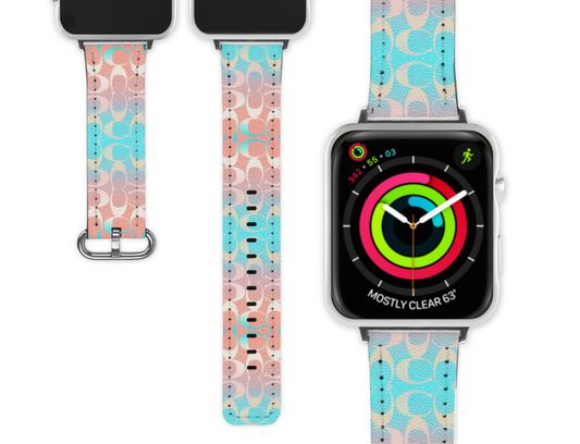 Coach Inspired Apple Watch Band (098)