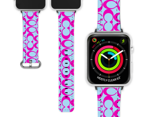 Coach Inspired Apple Watch Band (170)