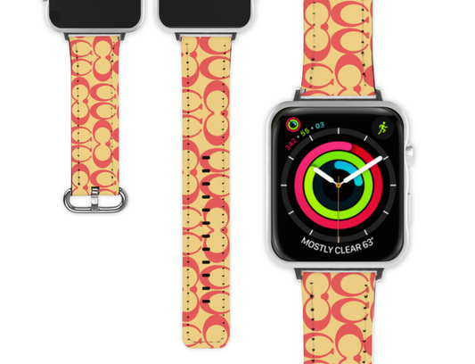 Coach Inspired Apple Watch Band (179)