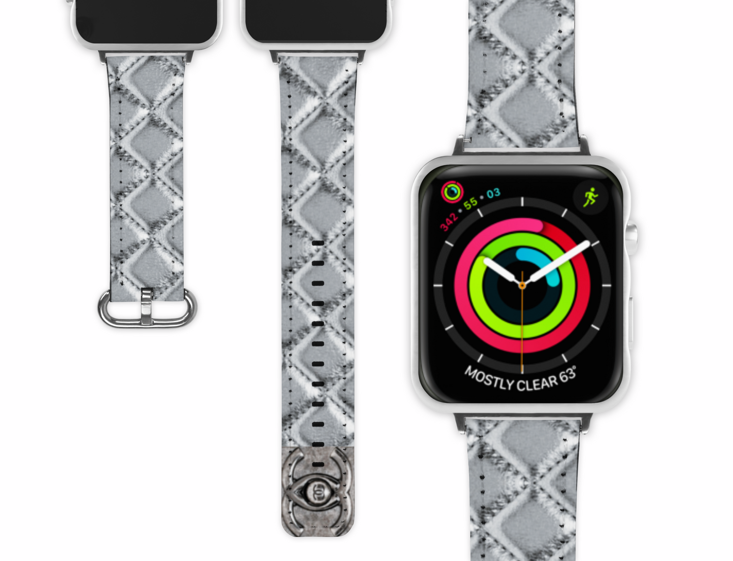 Chanel Inspired Apple Watch Band (007)